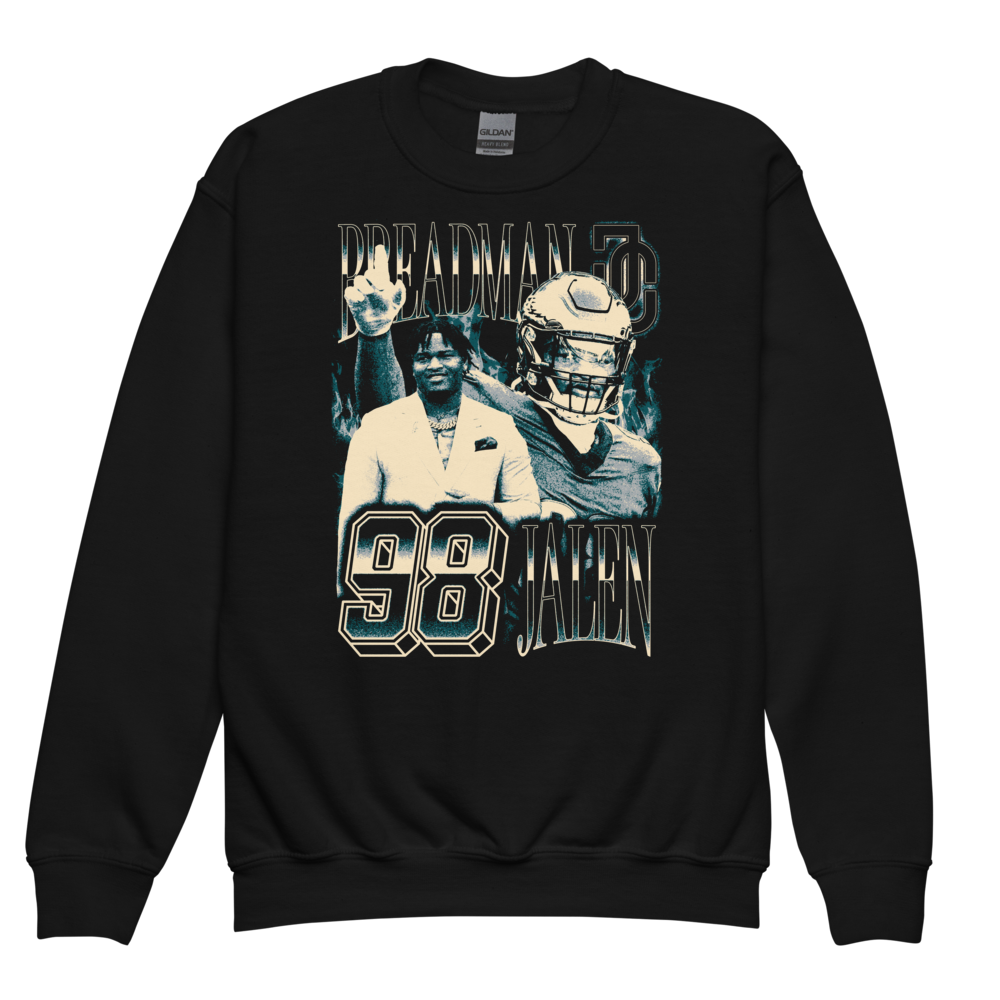 Jalen Carter Vintage Youth Sweatshirt Black