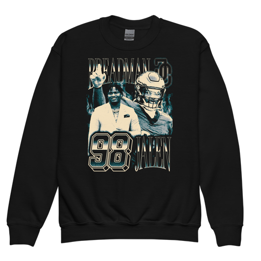 Jalen Carter Vintage Youth Sweatshirt Black
