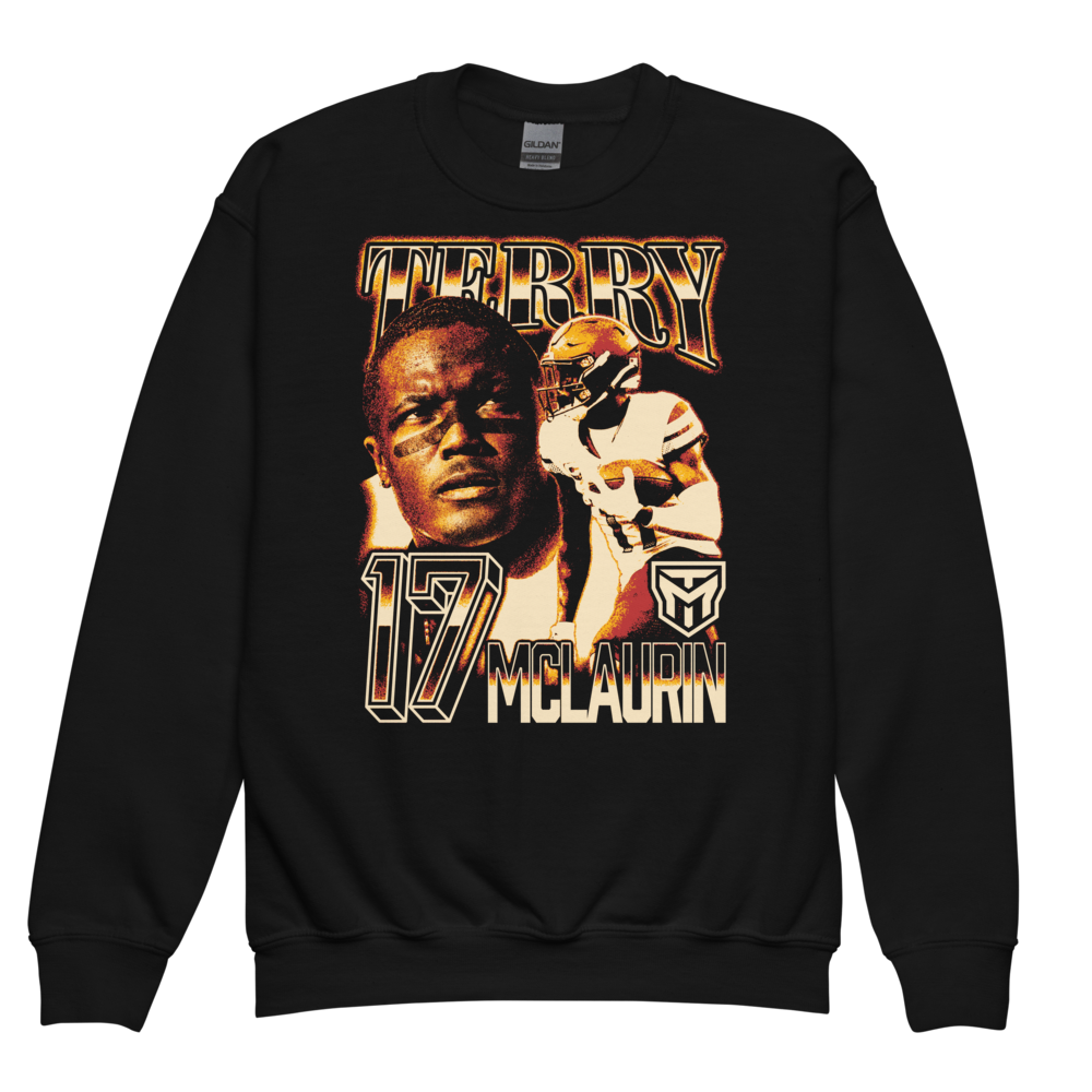 Terry McLaurin Vintage Youth Sweatshirt Black