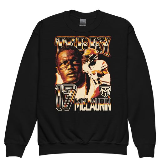 Terry McLaurin Vintage Youth Sweatshirt Black