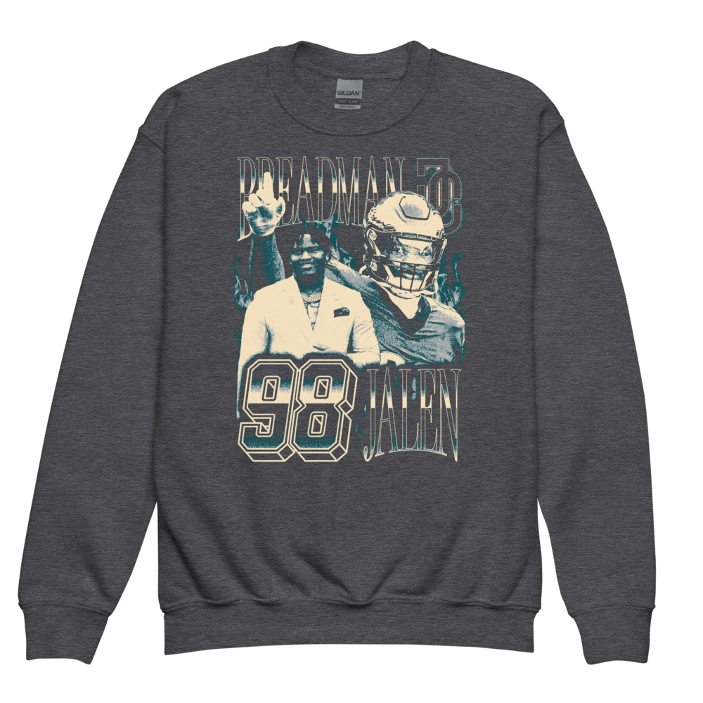 Jalen Carter Vintage Youth Sweatshirt Black