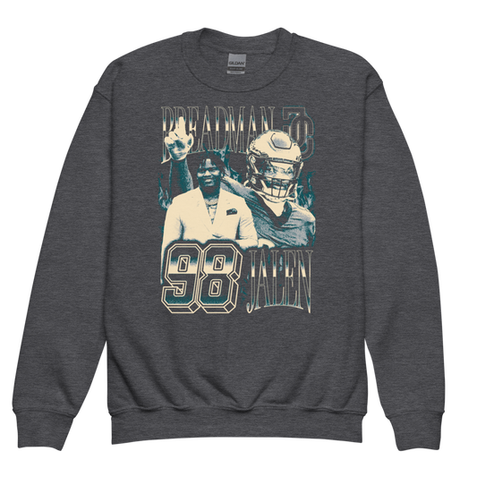 Jalen Carter Vintage Youth Sweatshirt Black