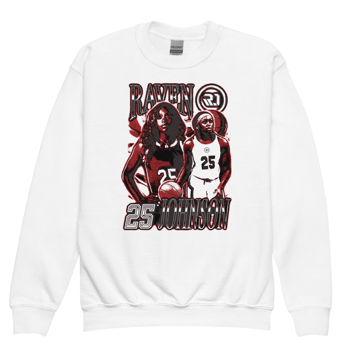 Raven Johnson "Vintage" Youth Crewneck