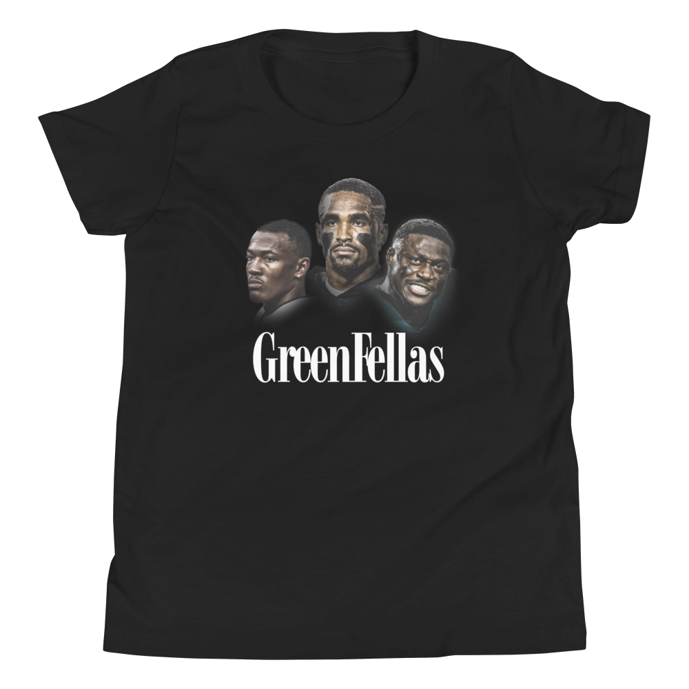 Jalen Hurts "Green Fellas" Youth Shirt Black