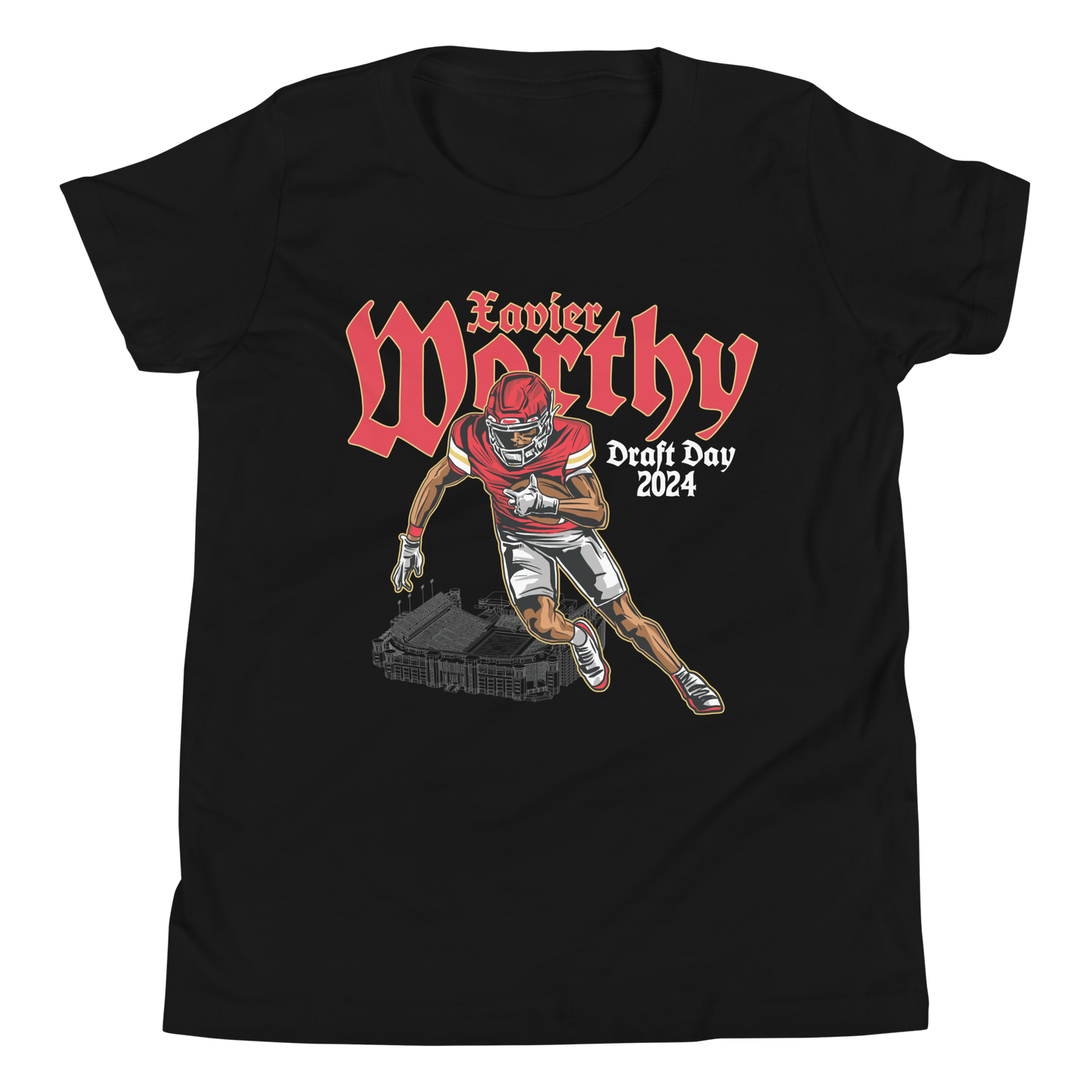 Xavier Worthy “Draft Day” Youth T-Shirt