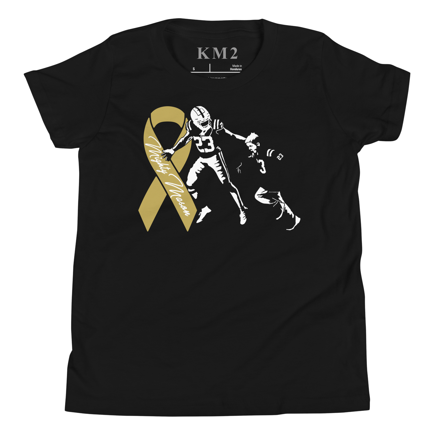 Kenny Moore II "Mighty Mason 2023" Youth T-shirt Black