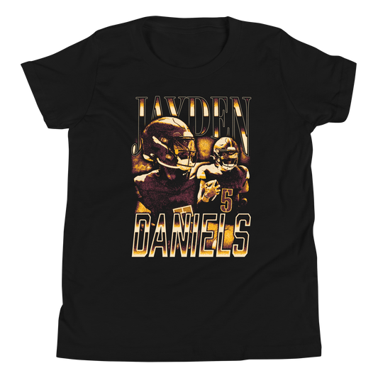 Jayden Daniels "Vintage" Youth T-shirt Black