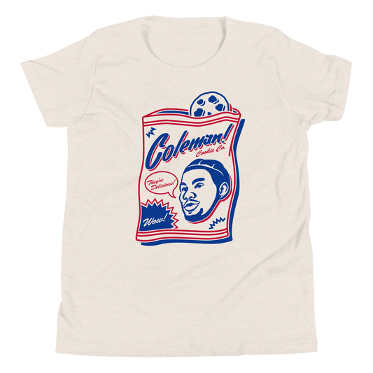 Keon Coleman "Cookie Co" Youth T-shirt Faded White