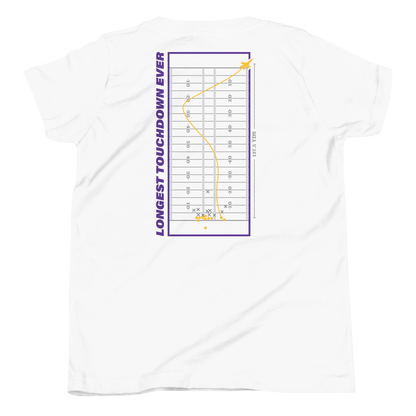 Justin Jefferson "Longest Touchdown" Youth T-Shirt White