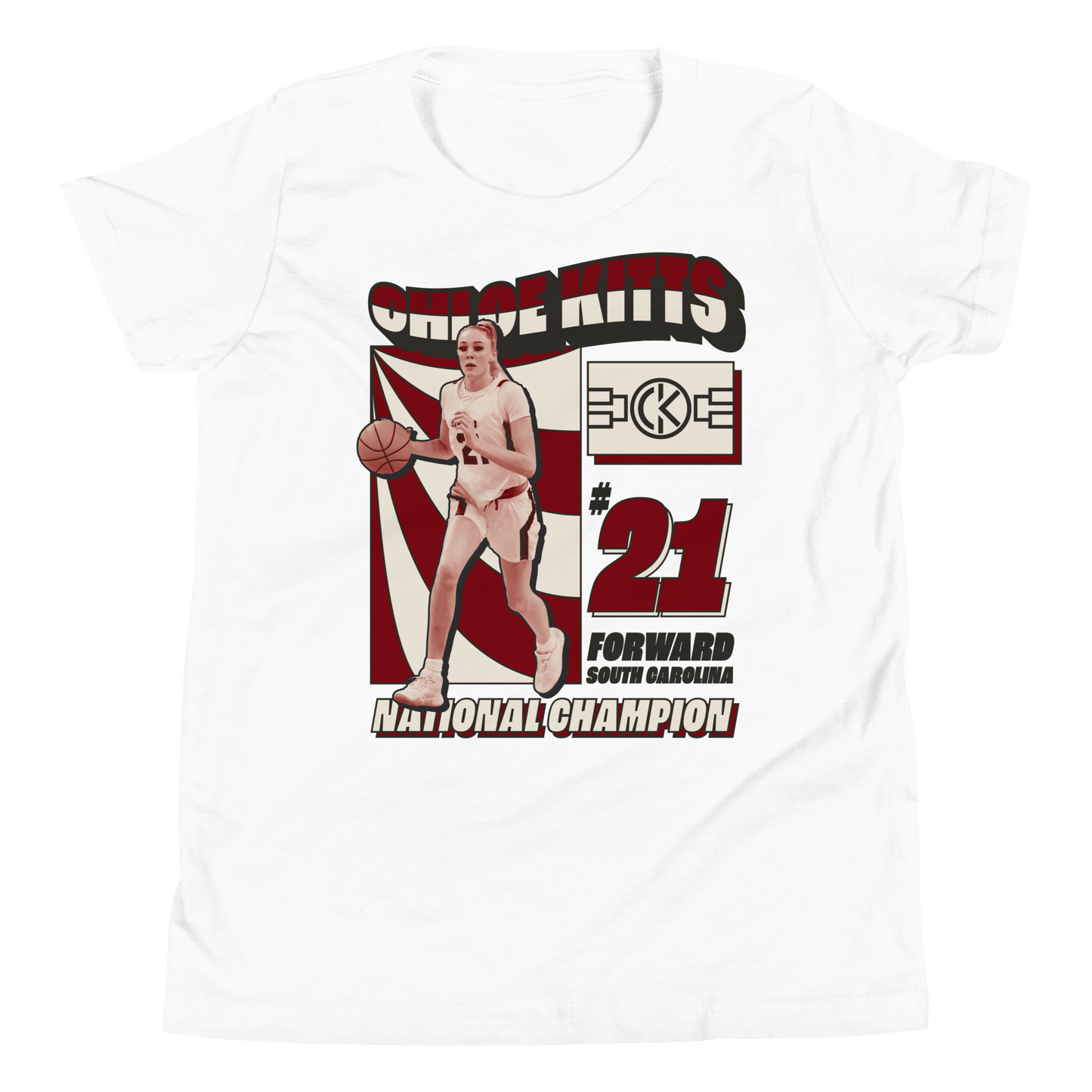 Chloe Kitts "National Champion" Youth Shirt White