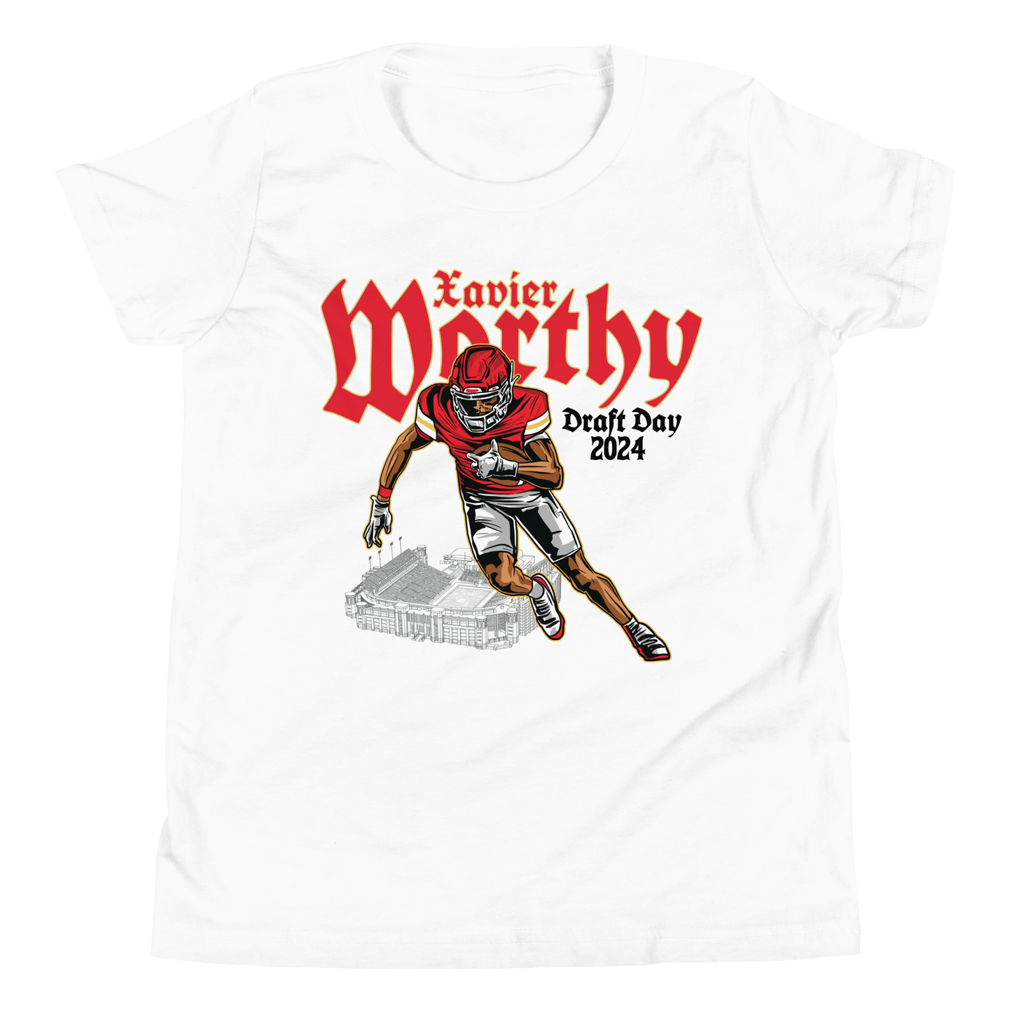 Xavier Worthy “Draft Day” Youth T-Shirt