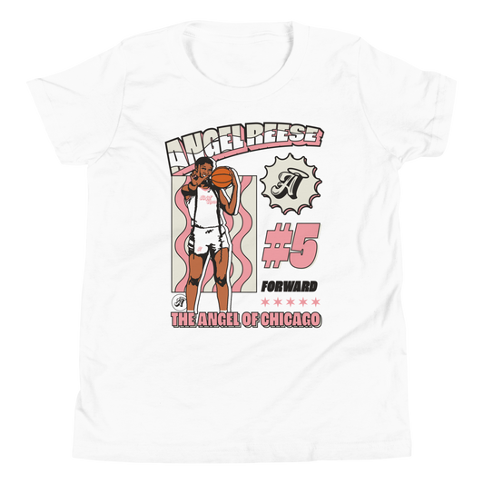 Angel Reese "Angel in Chicago" Youth T-shirt White