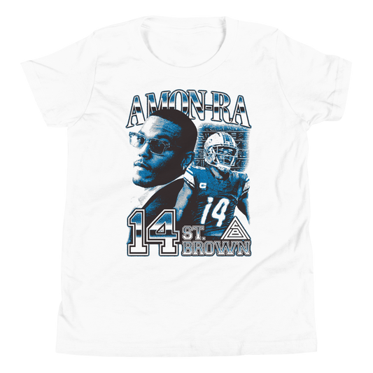 Amon-Ra St. Brown "Vintage" Youth T-shirt White