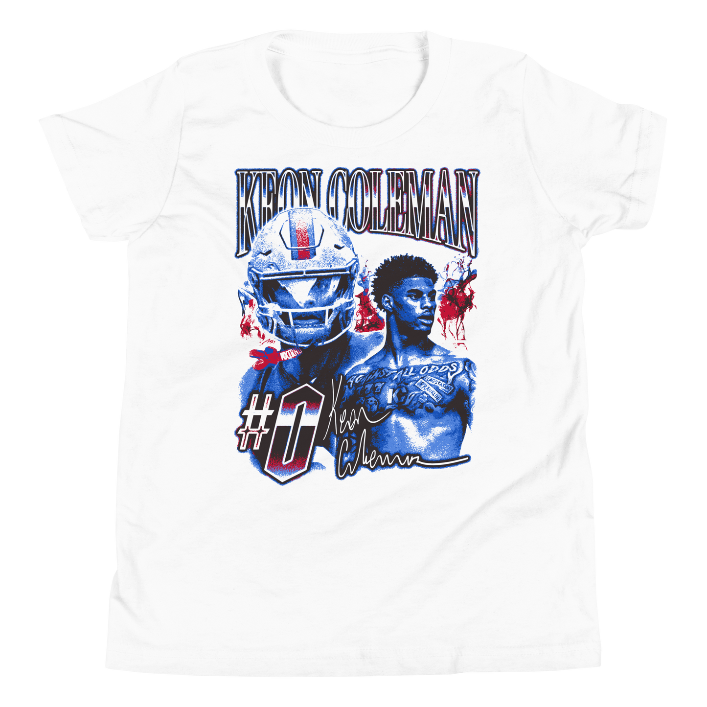 Keon Coleman "Vintage" Youth T-shirt White