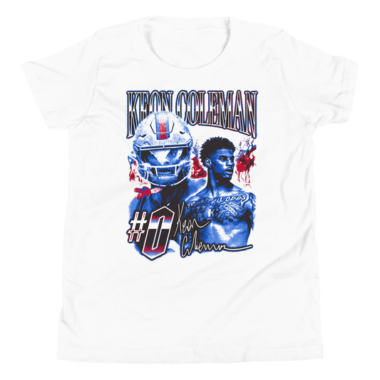Keon Coleman "Vintage" Youth T-shirt White