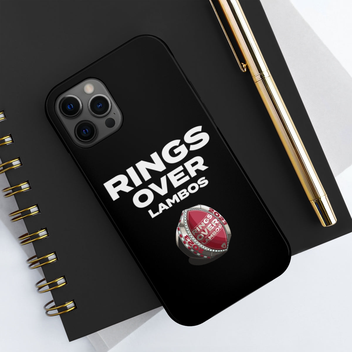 RINGS OVER LAMBOS "BIG RINGS" Tough Phone Case