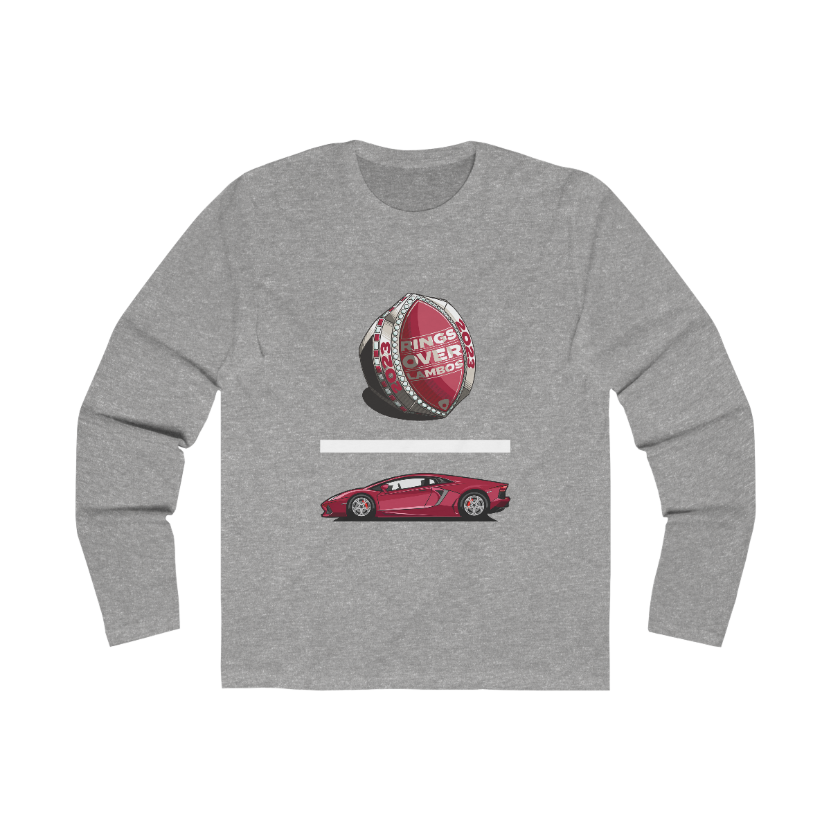 RINGS OVER LAMBOS "Equation" LS T-Shirt