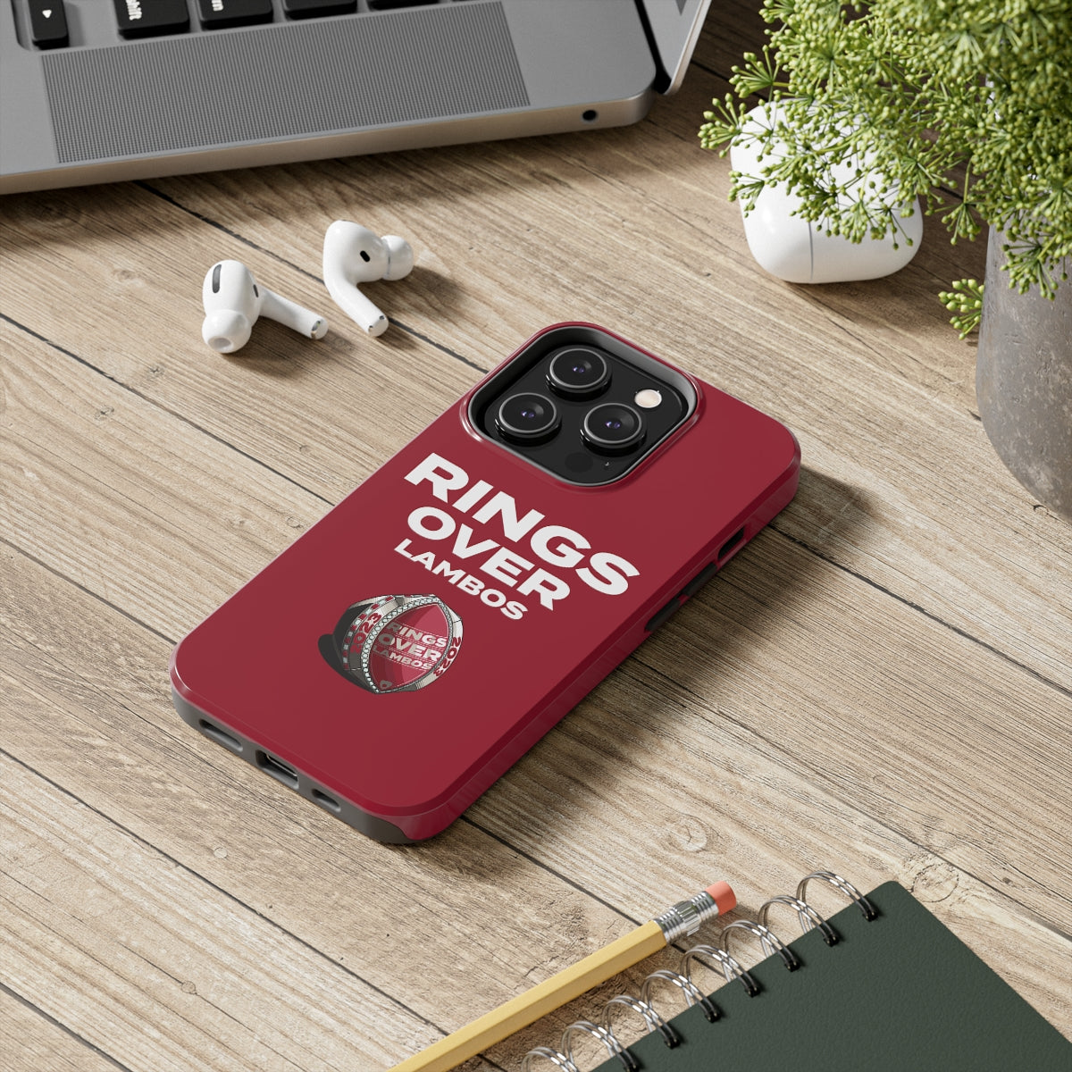 RINGS OVER LAMBOS "BIG RINGS" Tough Phone Case