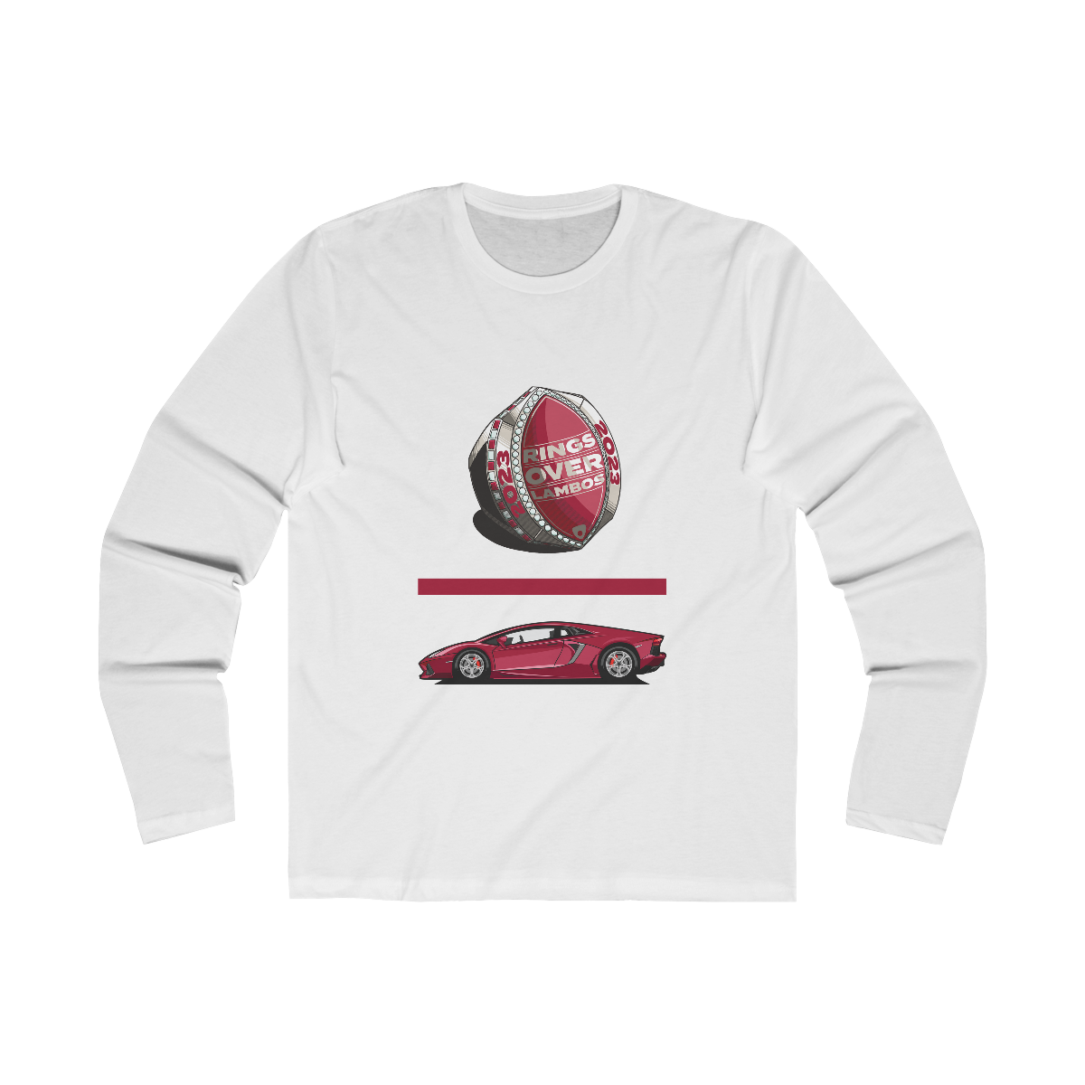 RINGS OVER LAMBOS "Equation" LS T-Shirt