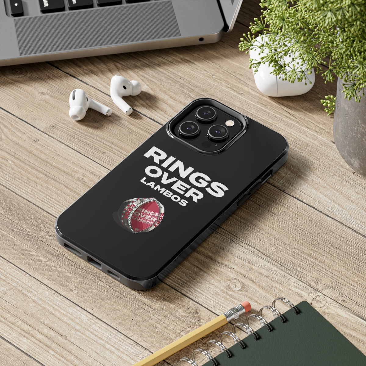 RINGS OVER LAMBOS "BIG RINGS" Tough Phone Case