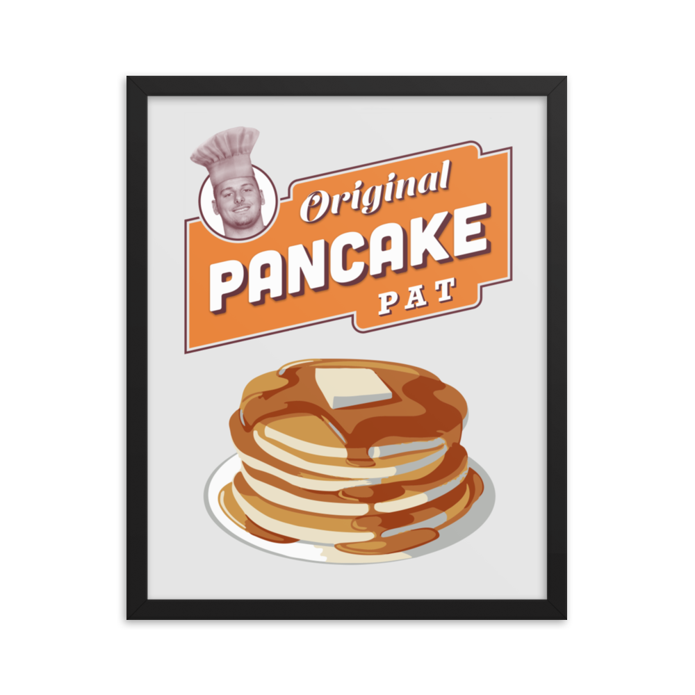 Patrick Ricard "Pancake Pat" Framed Poster