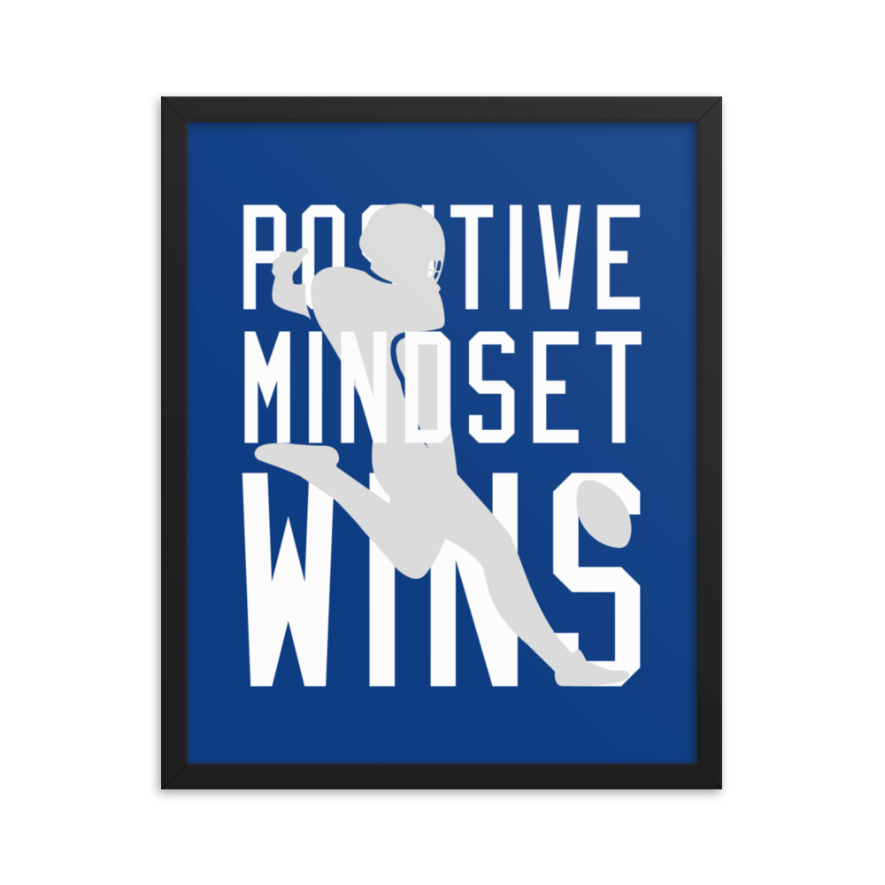 Rigo Sanchez "Positive Mindset Wins" Framed Poster