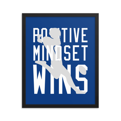 Rigo Sanchez "Positive Mindset Wins" Framed Poster