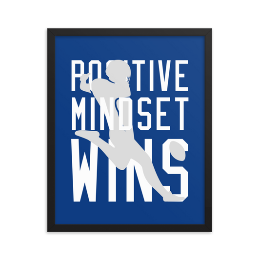 Rigo Sanchez "Positive Mindset Wins" Framed Poster