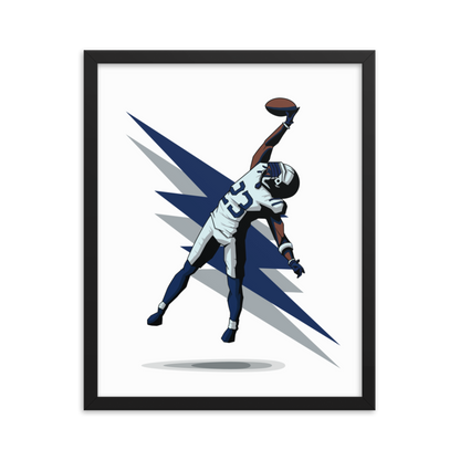 Kenny Moore "Interception" Framed Poster