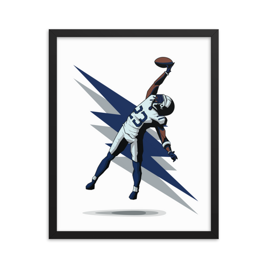 Kenny Moore "Interception" Framed Poster
