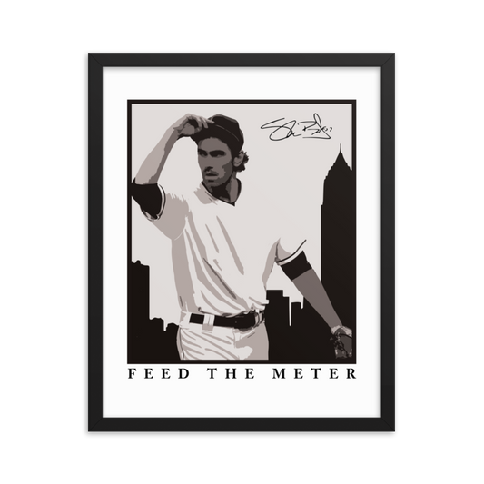 Shane Bieber "Feed The Meter" Framed poster