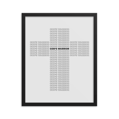 Jacob Phillips "God's Warrior" Framed Poster