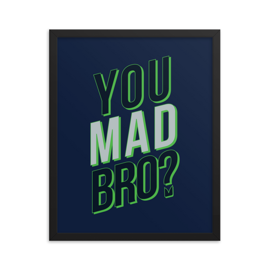 Richard Sherman "You Mad Bro" Framed Poster
