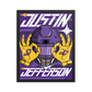 Justin Jefferson "Griddy" Framed poster