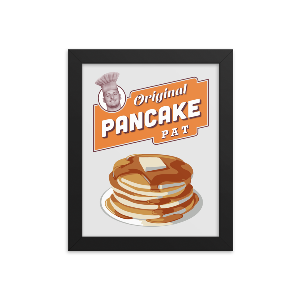 Patrick Ricard "Pancake Pat" Framed Poster