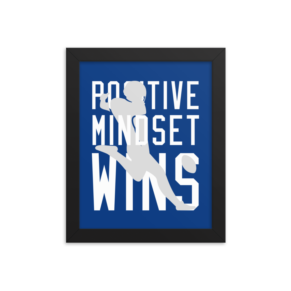 Rigo Sanchez "Positive Mindset Wins" Framed Poster