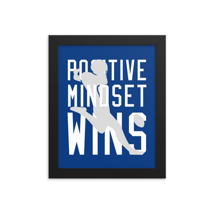 Rigo Sanchez "Positive Mindset Wins" Framed Poster