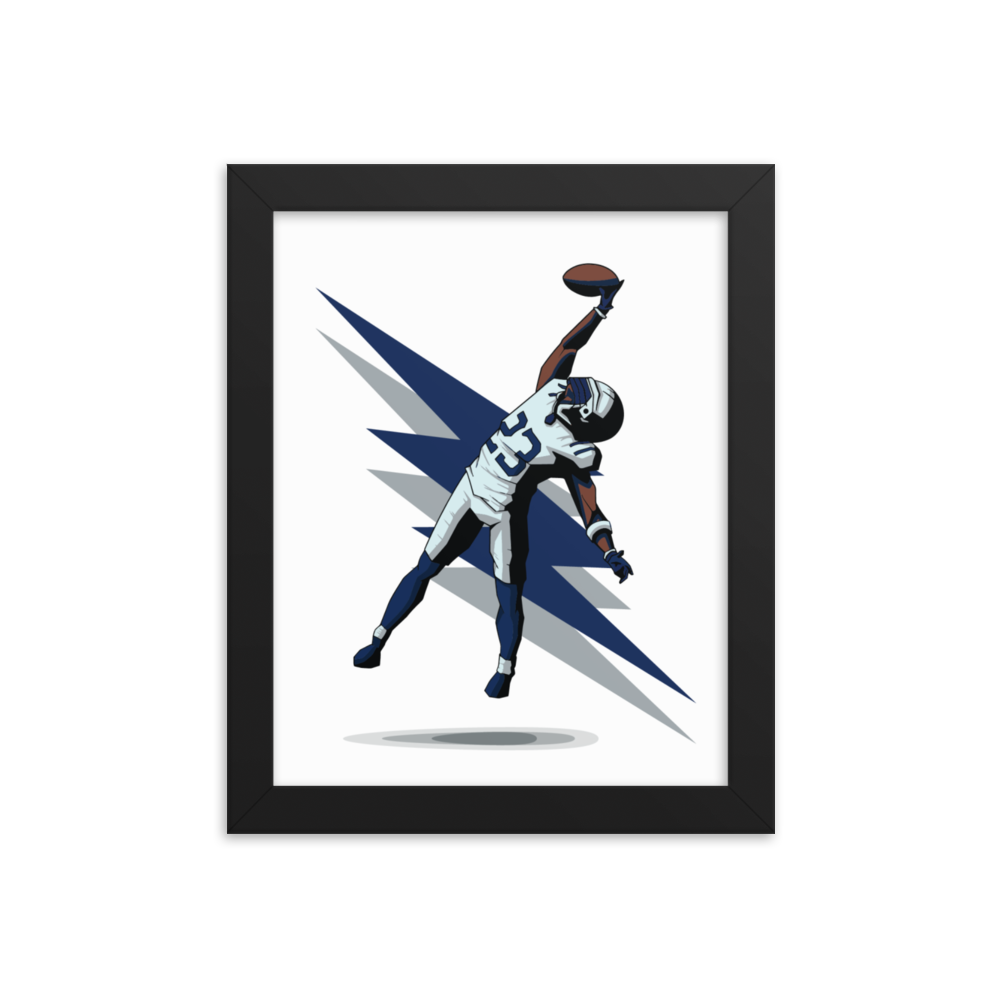 Kenny Moore "Interception" Framed Poster