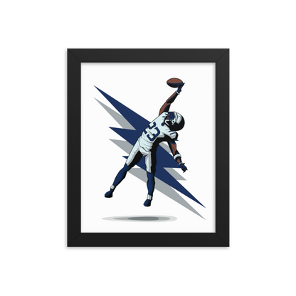 Kenny Moore "Interception" Framed Poster