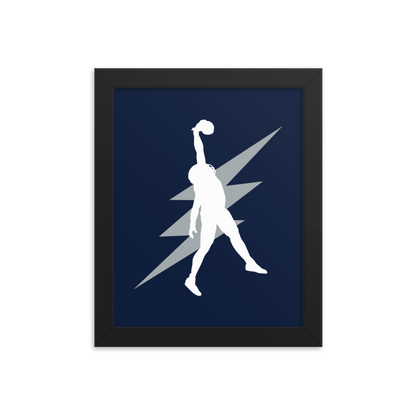 Kenny Moore "Interception Silhouette" Framed Poster