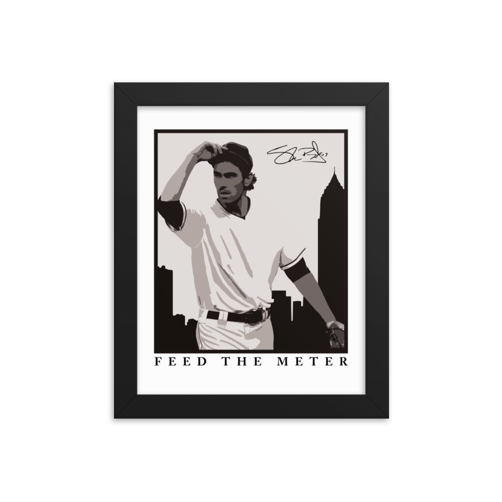 Shane Bieber "Feed The Meter" Framed poster