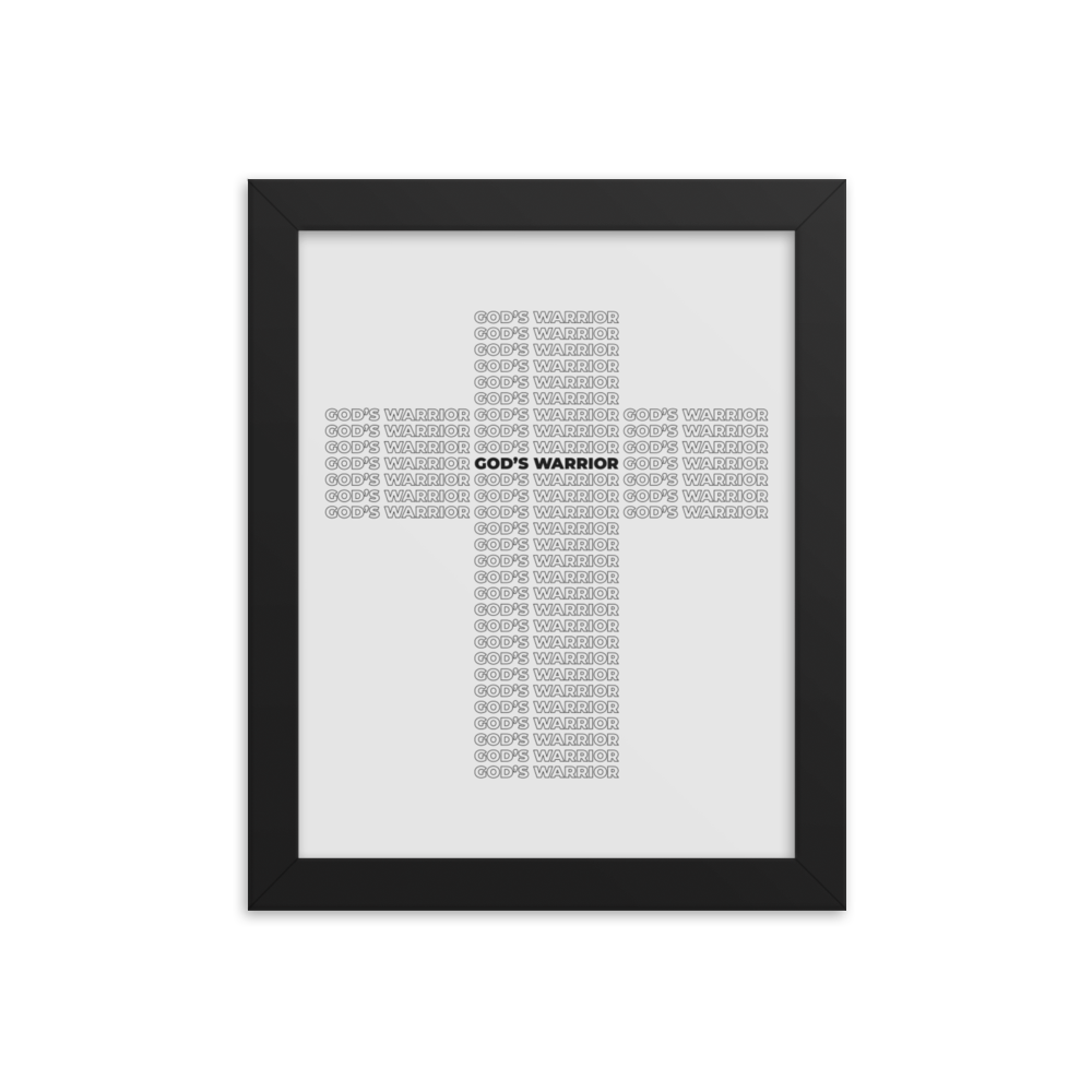 Jacob Phillips "God's Warrior" Framed Poster
