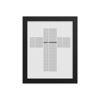 Jacob Phillips "God's Warrior" Framed Poster