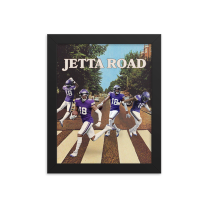 Justin Jefferson "Jetta Road" Framed poster