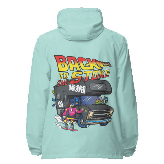 Casey Willax "Back to the Stoke" Illustration Windbreaker