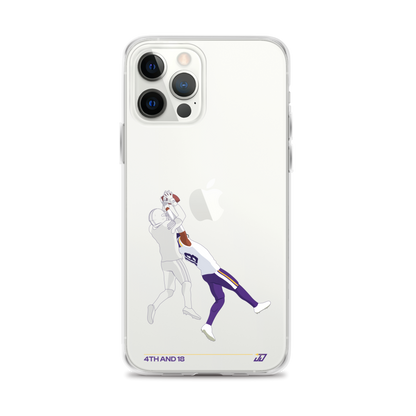 Justin Jefferson "4th and 18" iPhone Case