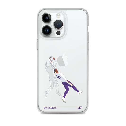 Justin Jefferson "4th and 18" iPhone Case