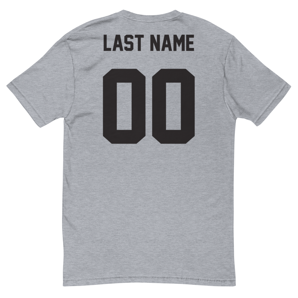 Athlete Name "Varsity" Men's Fitted T-Shirt | Next Level 3600