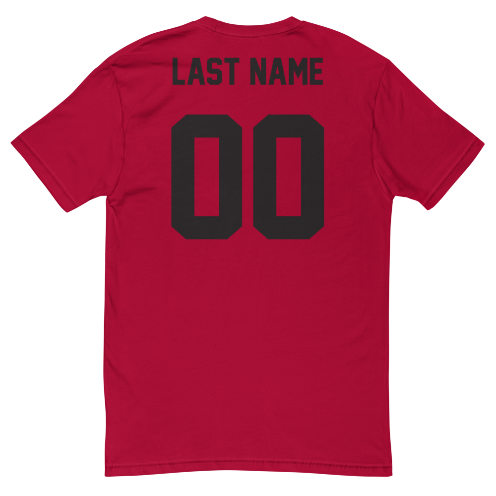 Athlete Name "Varsity" Men's Fitted T-Shirt | Next Level 3600