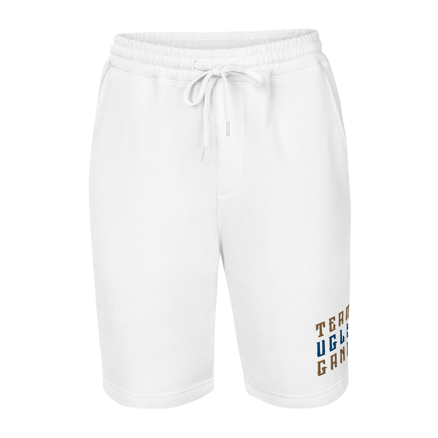 Foyesade Oluokun "Team Ugly Gang" Fleece Shorts White